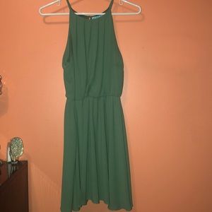 sea green dress
